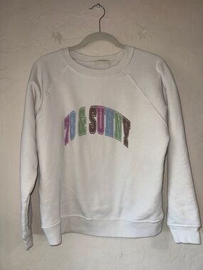 78 & sunny graphic crew neck sweatshirt size medium
